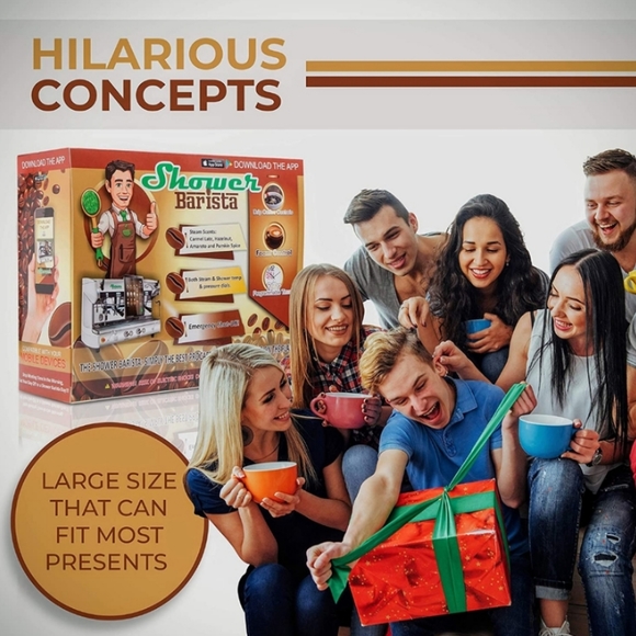 (NIP) Prank Gifts, Inc. Shower Barista Prank Gift Box (2) Per Purchase - Picture 5 of 7